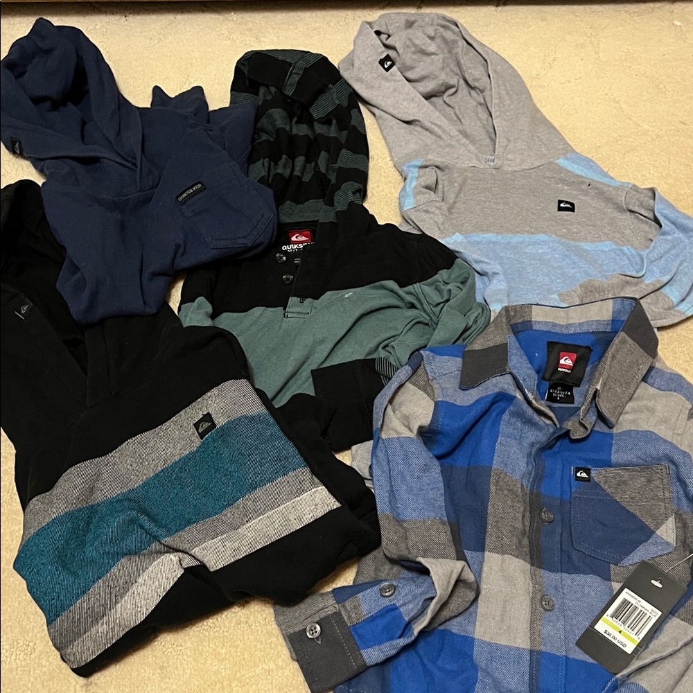 Quiksilver kid’s long sleeve shirts